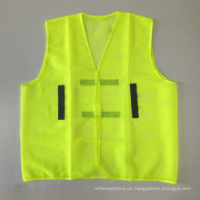 Chaleco amarillo de seguridad de malla con banda reflectante Emiratos Árabes Unidos